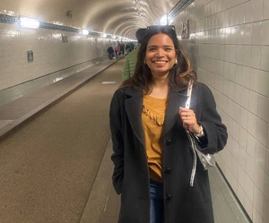 Maria Rosa, KTU student from Venezuela in her internship in Hamburg